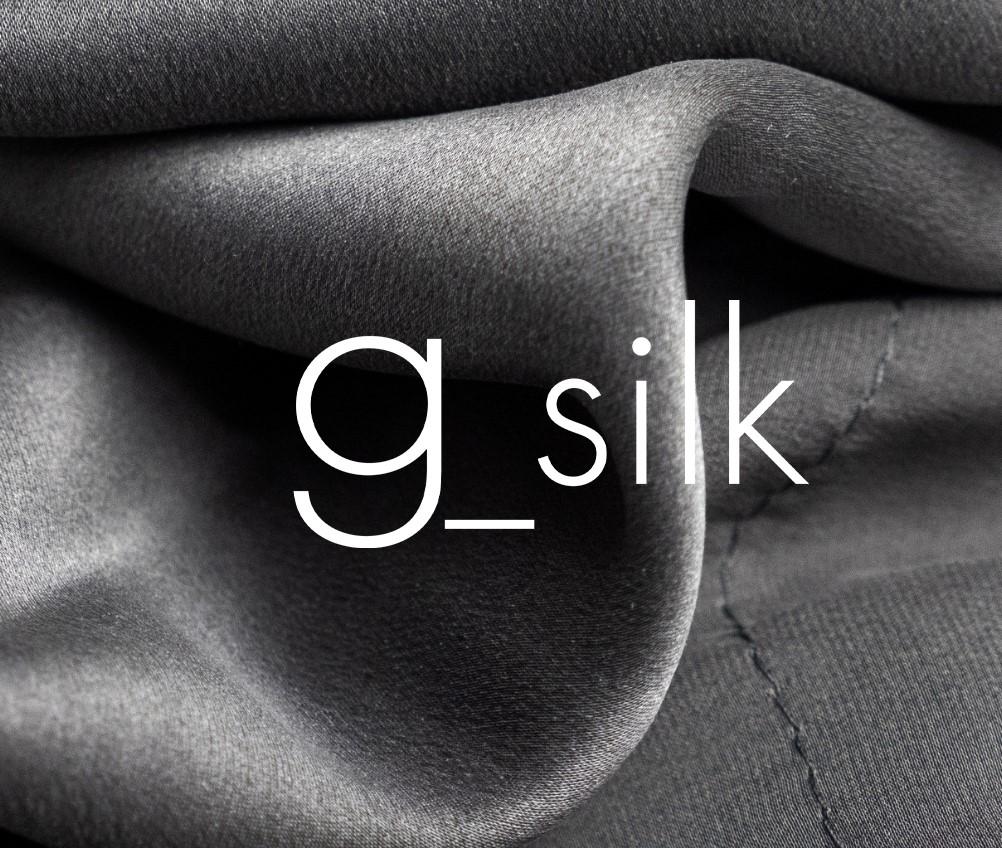 g_Silk silk graphite fabric